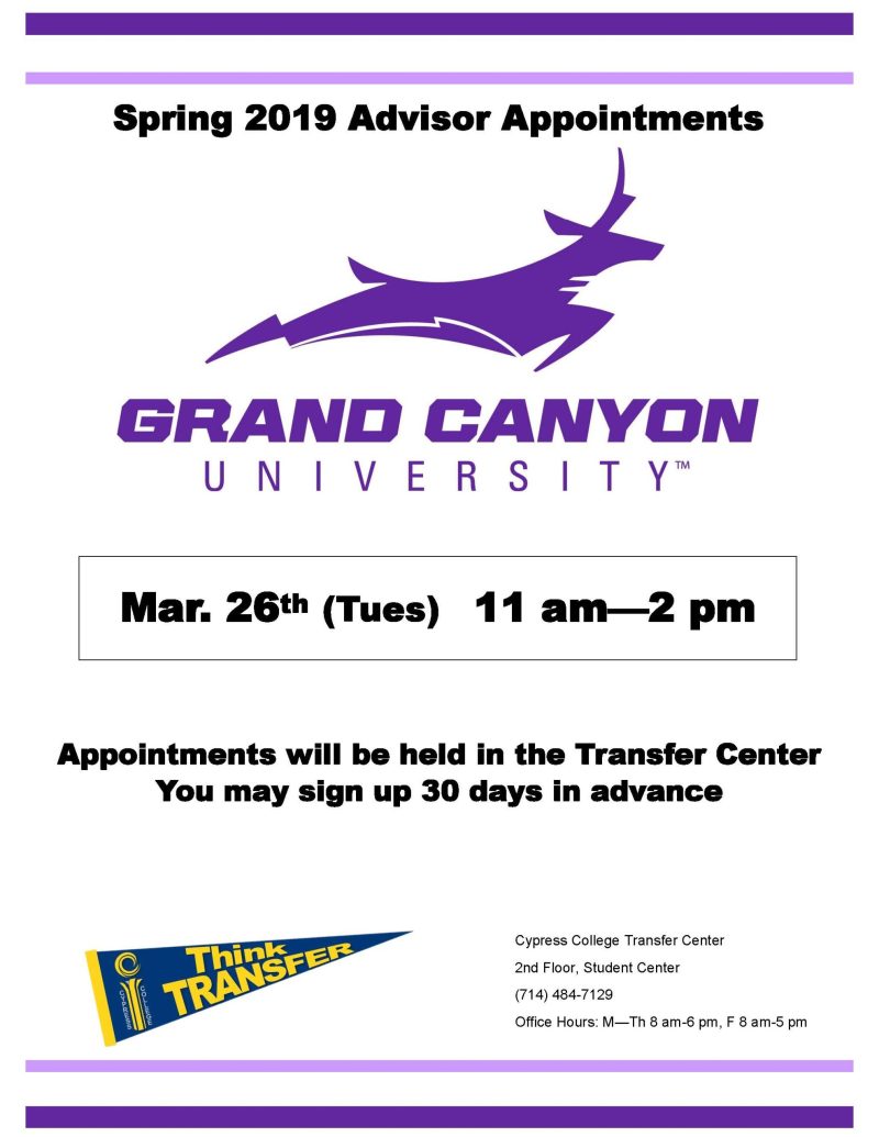 Grand Canyon University Transfer Scholarships